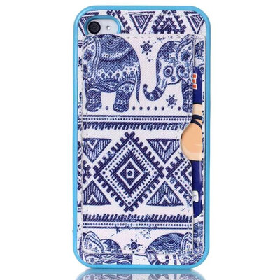 

MITI Painting Cartoon Soft Leather Cover For Apple iPhone 4 iPhone 4S, Case For Phone4S Phone Shell Plug-in Card