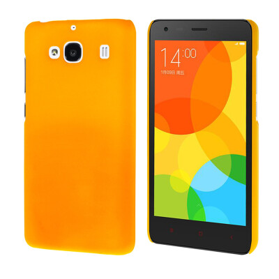 

MOONCASE Hard Rubberized Rubber Shell Back Protective Case Cover for Xiaomi Redmi 2 Red Rice 2 Yellow