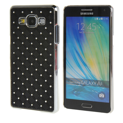 

MOONCASE Galsxy А5 Футляр Роскошные Chrome горный хрусталь Bling Звезда задняя крышка чехол для Samsung Galsxy A5 Черный