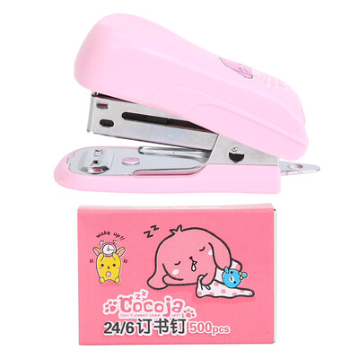 

Morning light  & G ABS91649 student cartoon 12 stapler stapler staples combination suit pink