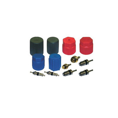 

AC System Cap & Valve Service Kit Schrader Valve Core Remover - Installer Tool