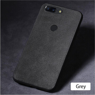 

Genuine Leather Phone Case For Oneplus 5 5T Suede Leather Back Cover
