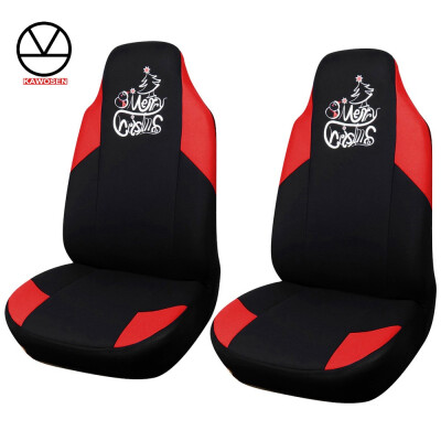 

New Christmas Printing Car Seat Cover Universal Fit Most Vehicles Seats Interior Accessories Seat Covers Car-Styling