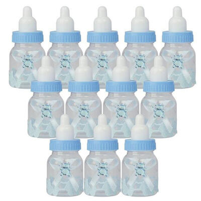 

12Pcs Fillable Bottles Bear for Baby Shower Favors Pink Girl Party Decoration