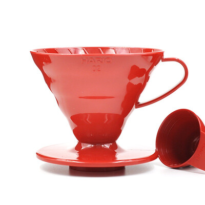 

HARIO Japan imported V60 series of heat-resistant resin 02 coffee filter VD-02R red