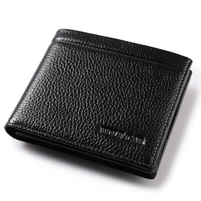 

Male student wallet short Leather Wallet Purse Wallet men's business card to increase capacity and