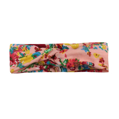 

Flower headband Fashion Retro Women Elastic Turban Twisted Knotted Ethnic Headband Floral Wide Stretch Girls Hair Accessories
