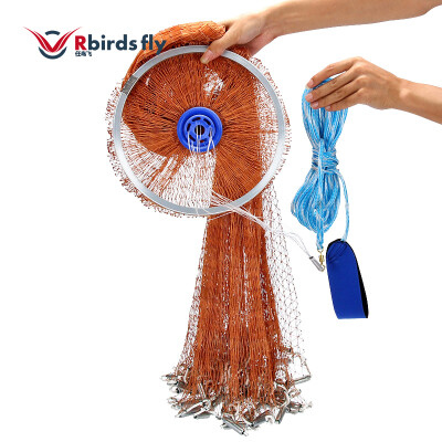 

Rbirdsfly hand throwing net traditional hand throwing net easy to throw net fishing net spinning net net pendant fishing net ti