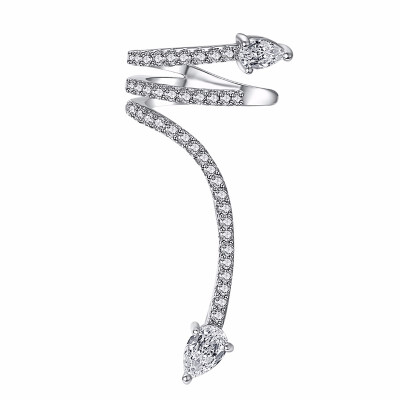 

Yoursfs Cuff Climber Earrings for Women CZ Crystal Arrow Ear Wrap Pin Sweep Ear Wedding Gifts