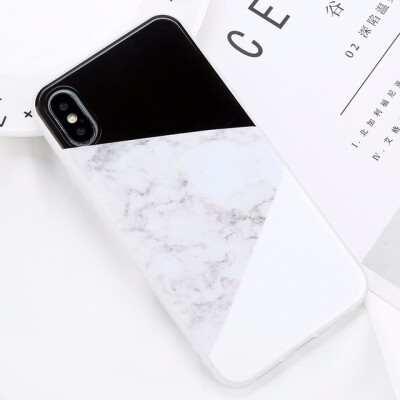 

Glossy Marble Case For iPhone 5 6 7 8 PLUS X Stone Image Pattern Cases Silicon Back Cover