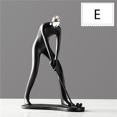

Modern minimalist resin sport figurines Living room wine cabinet resin crafts home decorations accessories