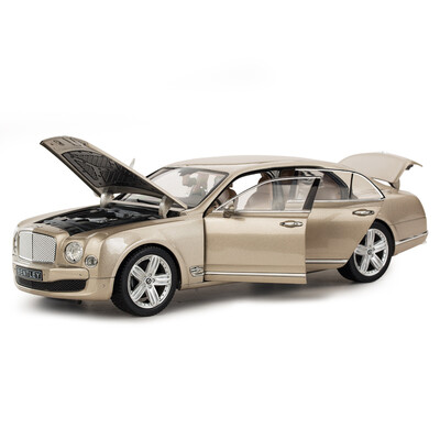 

RASTAR Xinghui Car Model 118 Alloy Bentley Bentley Mushang Simulation Sports Car Model Collection Car Decoration Accessories Gold