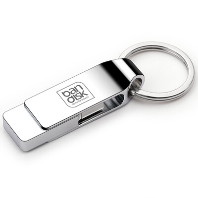 

bandisk PRO2 32GB USB30 high speed U disk 360 ° rotating design all metal car U disk large steel ring portable version br