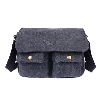 

New Men's Vintage Canvas Satchel School Military Shoulder Messenger Bag Work