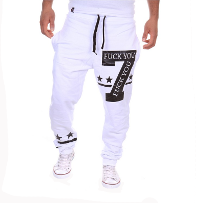 

Zogaa Men's Pants Letter Printing Casual Sports