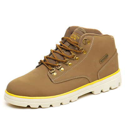 

PLAYBOY brand Winter fashion snow working boots Warm&high-topLeisure cottonWith velvetMens shoes