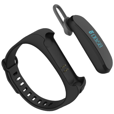 

Masentek S1 Bluetooth Smart Bracelet Sport Bracelet + Bluetooth Headset Smart Wrist Strap Sleep Step Black