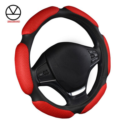 

Car Steering Wheel Cover Breathability Skidproof Universal Fits Most Car Styling Steering Wheel Red Steering Covers