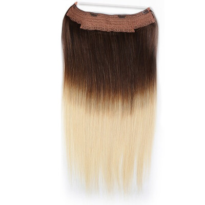 

BHF hair 100 virgin remy cuticle hair thick ends flip in halo hair extension