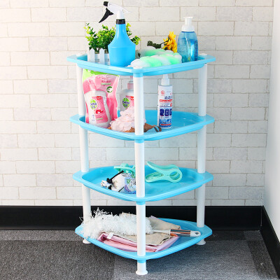 

Camellia storage rack bathroom bathroom rack flat-bottom four-layer triangle shelf kitchen debris finishing shelf 1802-A