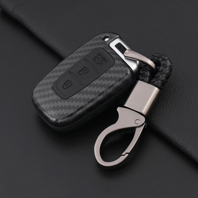 

Huashi Beijing Hyundai Key Bag Modern New Name IX35 Rena 25 Leading Yue Nalang Move Tucson Sonata 9 Car Key Cover Auto Accessories All Black -C