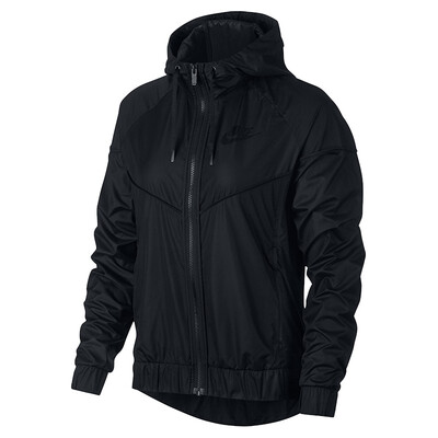 

Nike NIKE Womens Casual Windrunner Hoodie Jacket WR JKT Windbreaker 883496-010 Black S Code