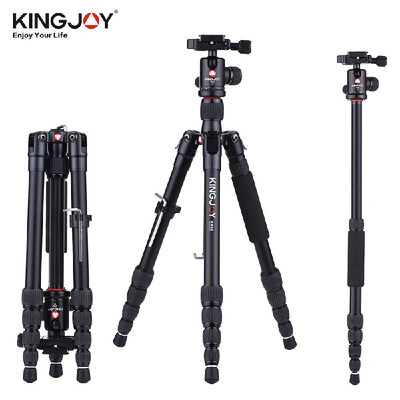 

KINGJOY K009 135cm 44ft Portable Camera Tripod Monopod Trekking Stick Aluminum Alloy with Ball Head Quick Release Plate Support