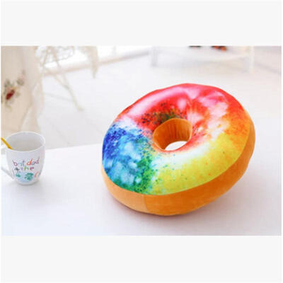 

3D Cute Donut Bread Soft Throw Pillow Case Cushion Cover Home Decor without Core