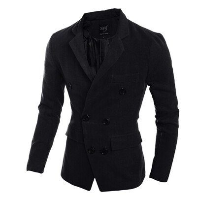 

Zogaa New Men's Wind Coat Slim Double-breasted Fashion