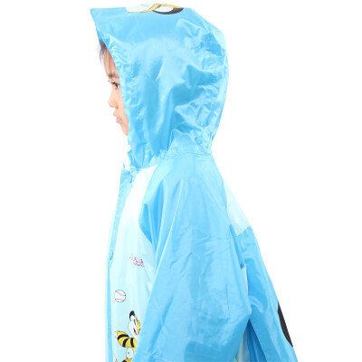 

Jingdong supermarket] paradise umbrella waterproof children cute type jumping tiger backpack type (with book bag bit) raincoat rain pony  code lake blue D012