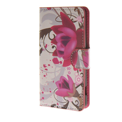 

MOONCASE Flower style Leather Side Flip Wallet Card Slot Stand Pouch Case Cover for Sony Xperia Z4 Compact (Mini) a03