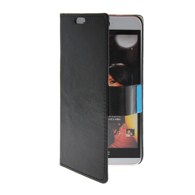 

MOONCASE Slim Leather Side Flip Wallet Card Slot Pouch with Kickstand Shell Back Case Cover for HTC Desire Eye Black