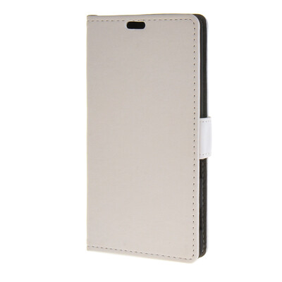 

MOONCASE Простой стиль кожаный бумажник флип карты отойти чехол для Sony Xperia C4 Белый