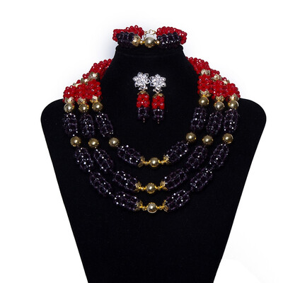 

Gold And Light Green African Bridal Crystal Jewelry Set Statement Necklace Nigerian Beads Wedding Jewelry Sets For Women