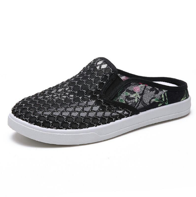 

2018 new half slippers ladies net shoes comfortable breathable lightweight female student shoes