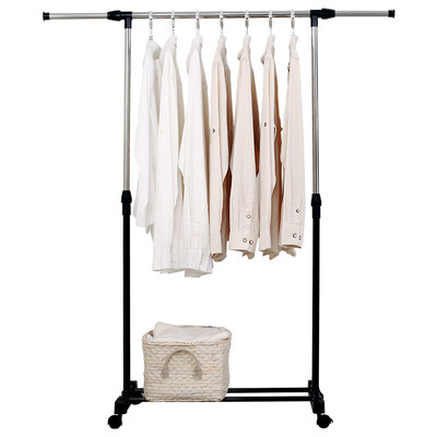 

Accor drying rack floor telescopic stainless steel mobile simple single pole indoor cool clothes rack