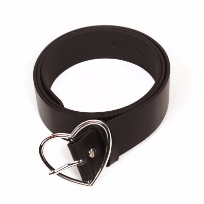 

Women Fashion And Leisure Cncise Shape of love Metal clasp PU Belt