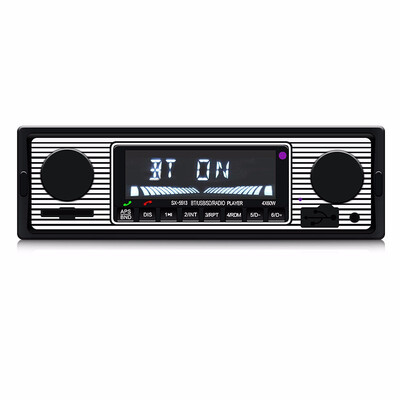 

Mzxtby Newest U disk card machine radio MP3 player Remote Control Hand-free 1 DIN Car radio Bluetooth Audio Stereo USB FM
