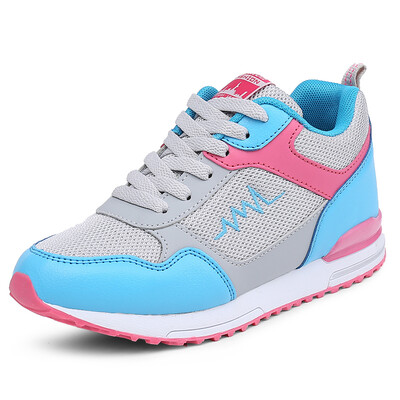 

Womens wave shoes sports shoes 2018 new leisure increased wild students Korean version of the thin autumn&winter womens shoe