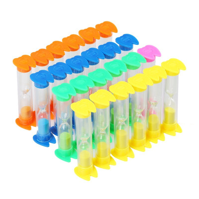 

UpperX 3 Minute Plastic Tooth-Shaped Sand Timer - 24Pcs