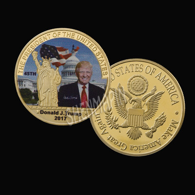 

GoldSilver plated Coin American 45th President Donald Trump Coin