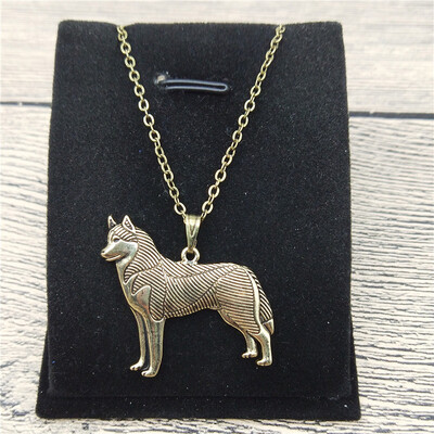 

New Siberian Husky Necklace Trendy Style Siberian Husky Pendant Necklace Women Fashion Pet Jewellery Animal Dog Jewellery