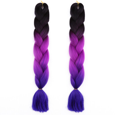 

2T 3T Jumbo Braids Hairstyles Hair For Russian Women Colors Synthetic Braiding Hair