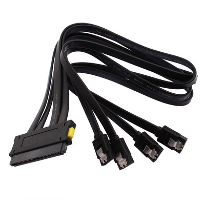

50 см черный SAS контролер sff-8484 32 - 4 SATA семиштырьковый HDD обратно самолет.