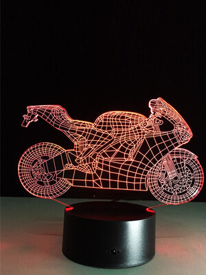 

AINA red blue&purple motorcycle night light