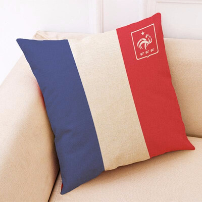 

The 2018 World Soccer Cup Home Decor National Flag Cushion Cover Linen Sofa Design Throw Pillow Case