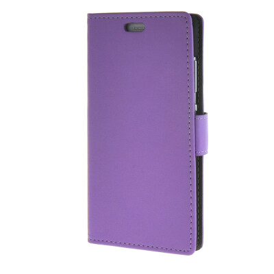 

MOONCASE Vivid colors Leather Wallet Card Slot Bracket Back чехол для Huawei P8 Lite Purple