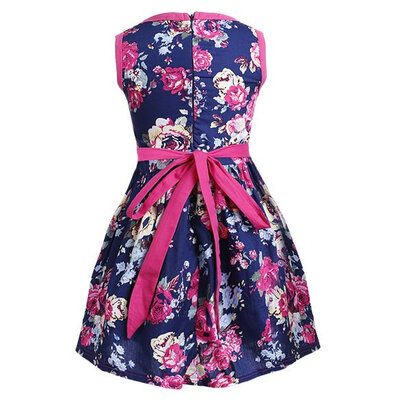 

Baby Girl Kids Childrens Summer Floral Print Sleeveless Dress