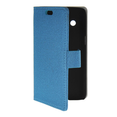 

MOONCASE Slim Leather Flip Wallet Card Pouch with Kickstand Shell Back ЧЕХОЛ ДЛЯ Samsung Galaxy Core 4G G3518 Blue