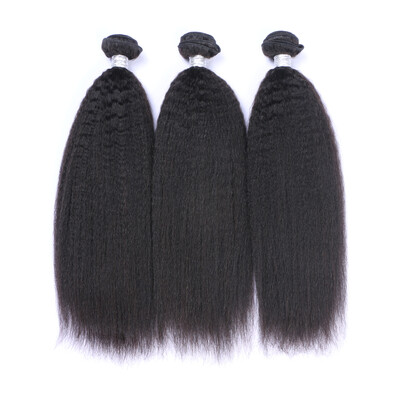 

9A Mongolian Virgin Hair Kinky Straight 100 Human Hair Weave 3 Bundles Lot Mongolian Straight Remy Hair Extension Soft Full Thick